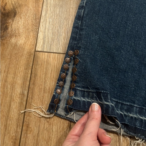 Vintage Y2K Younique Jeans with Butterfly Embroidery and Studs Details - Picture 6 of 11